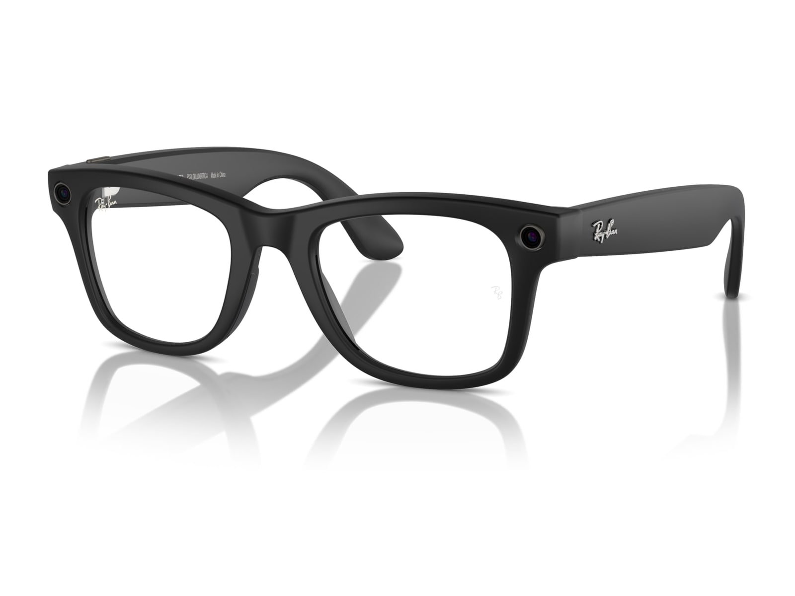 Ray-Ban Meta Wayfarer (Gen 1) Large — Matte Black, Transitions G-15 Green