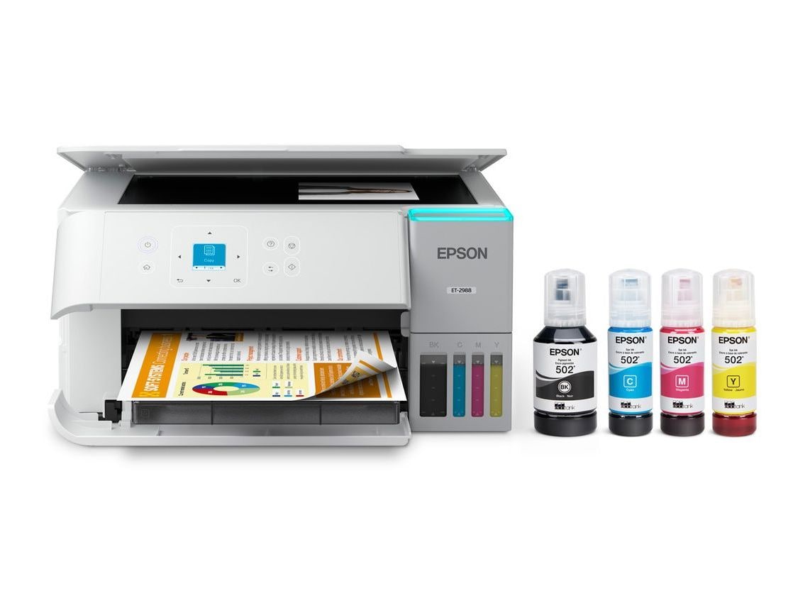 Epson - EcoTank ET-2988 Wi-Fi Printers - White