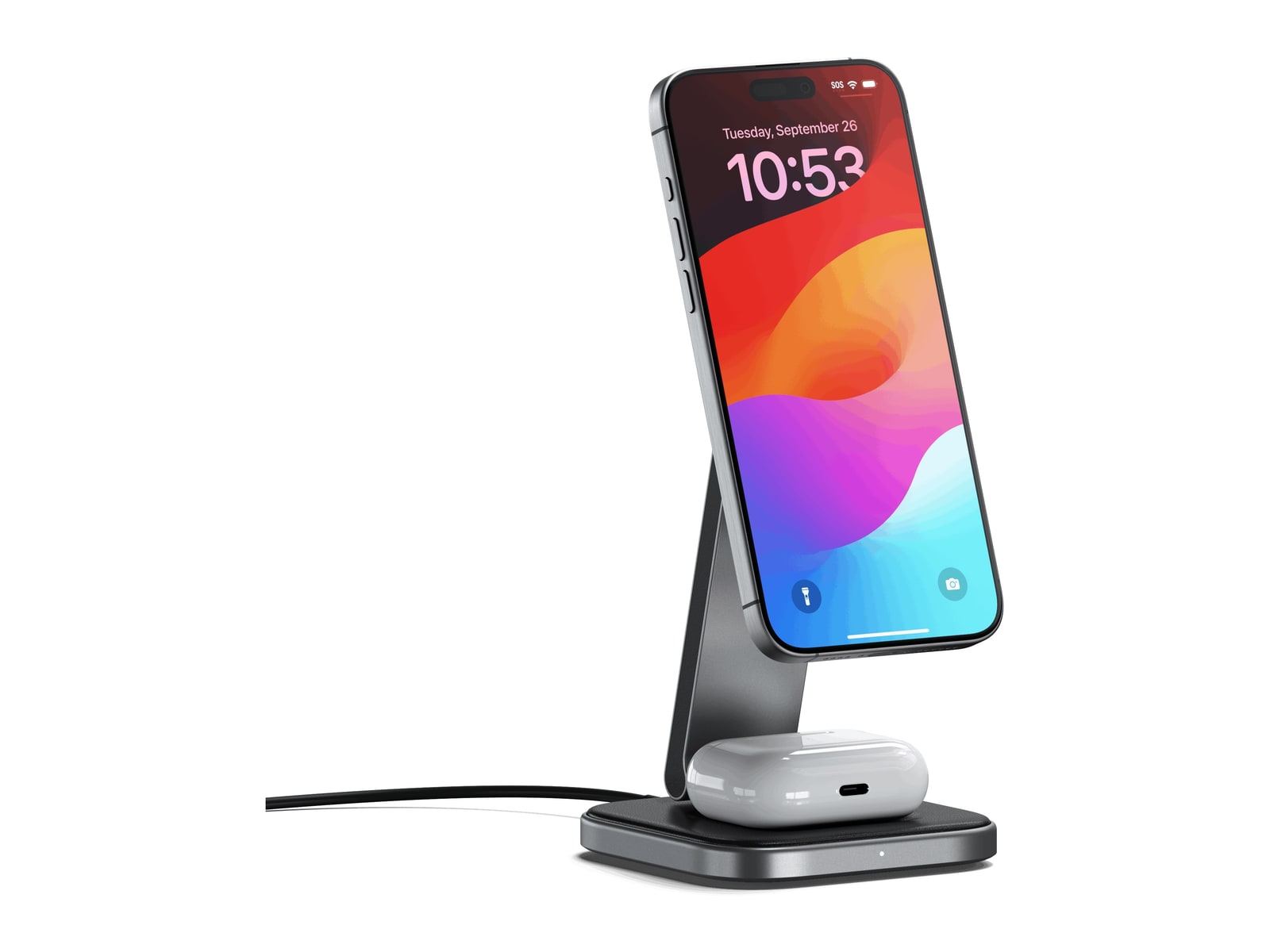 Satechi - 2-in-1 Foldable Qi2 Wireless Charging Stand Wireless Chargers