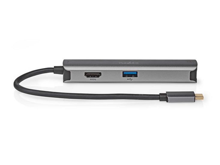 Nedis - 5-in-1 USB-C Multi-Port Adapter USB Hubs - Anthracite
