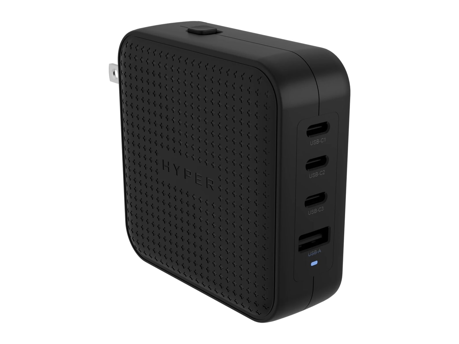 Hyper - HyperJuice 100W GaN Safety Tested Travel Charger Black Wall Chargers