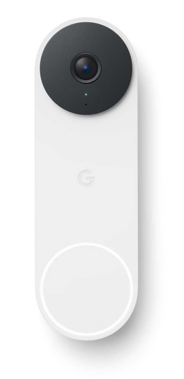 Google - Nest Video Doorbell (3rd Gen) Video Doorbells - Snow