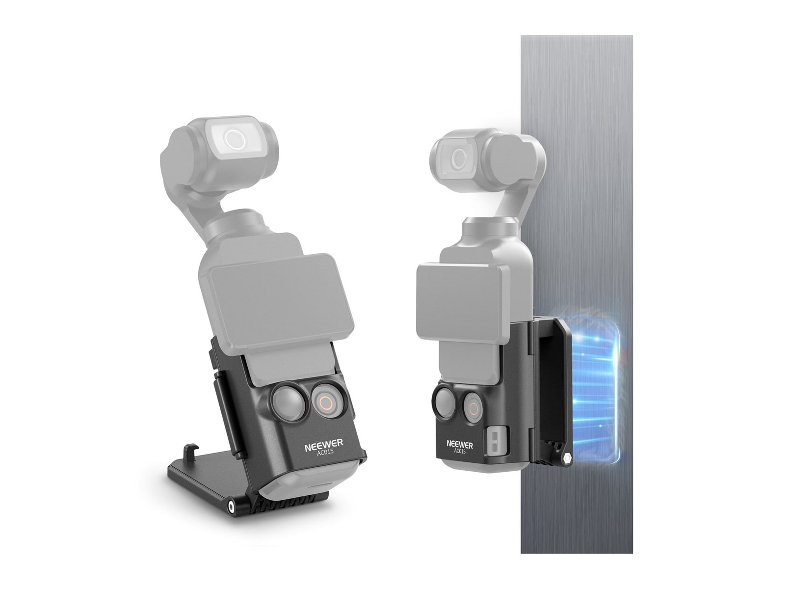 Neewer - BASICS AC015 Magnetic Camera Mount 180 Rotate For DJI Osmo Pocket 3 Camera Accessories