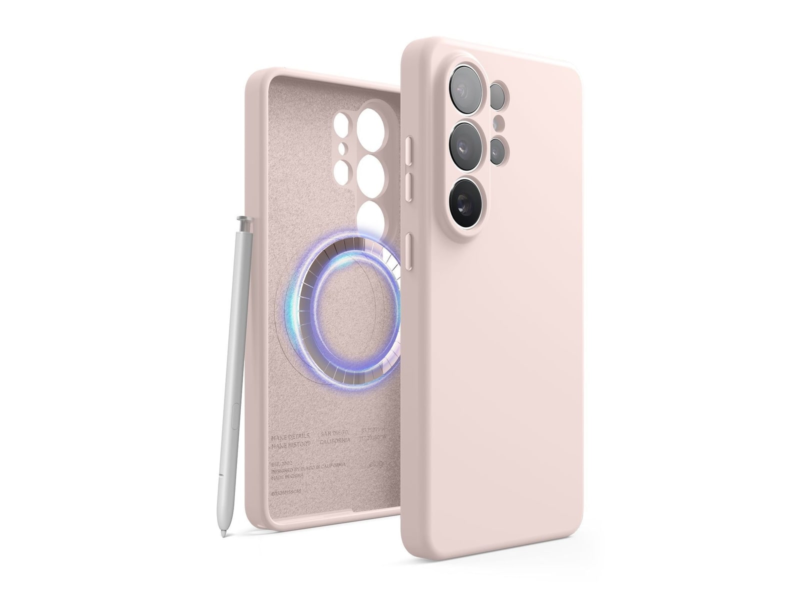 elago - Magnetic Silicone Case - Galaxy S26 Ultra - Lovely Pink