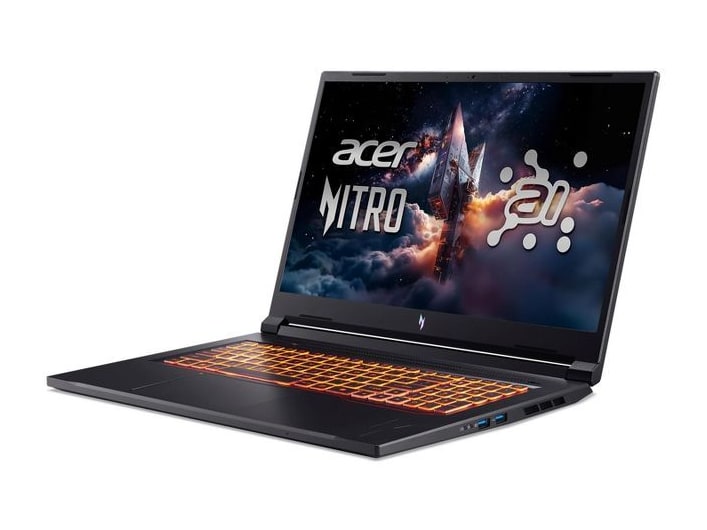 Acer - Nitro V 17 AI ANV17-41-R8ML 17.3-inch - AMD Ryzen 5 240 chip - 16GB Memory - 512GB SSD - Black