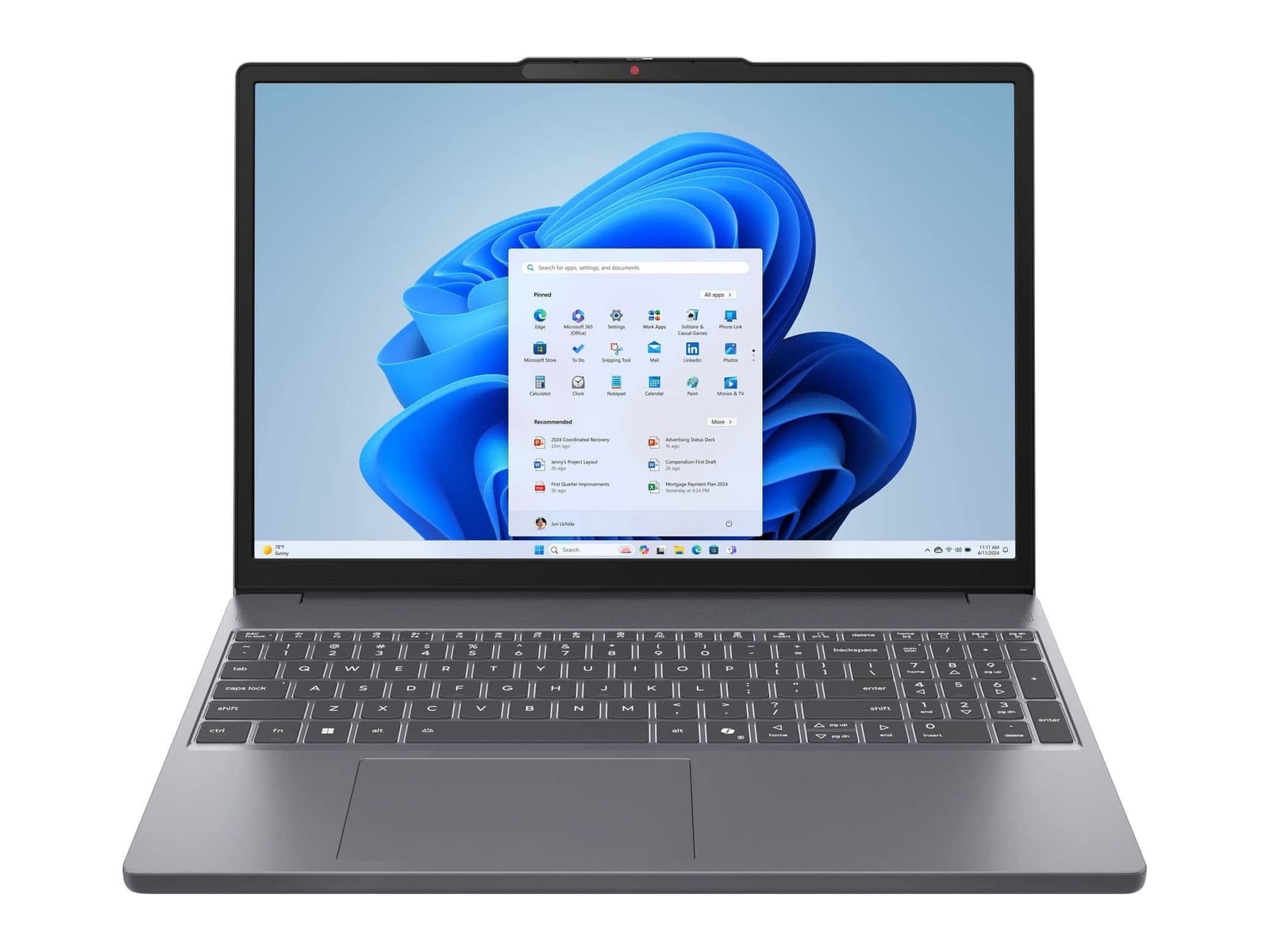 Lenovo - IdeaPad Slim 3 15.3" - AMD Ryzen 7 170 chip - 16GB Memory - 512GB SSD - Luna Grey