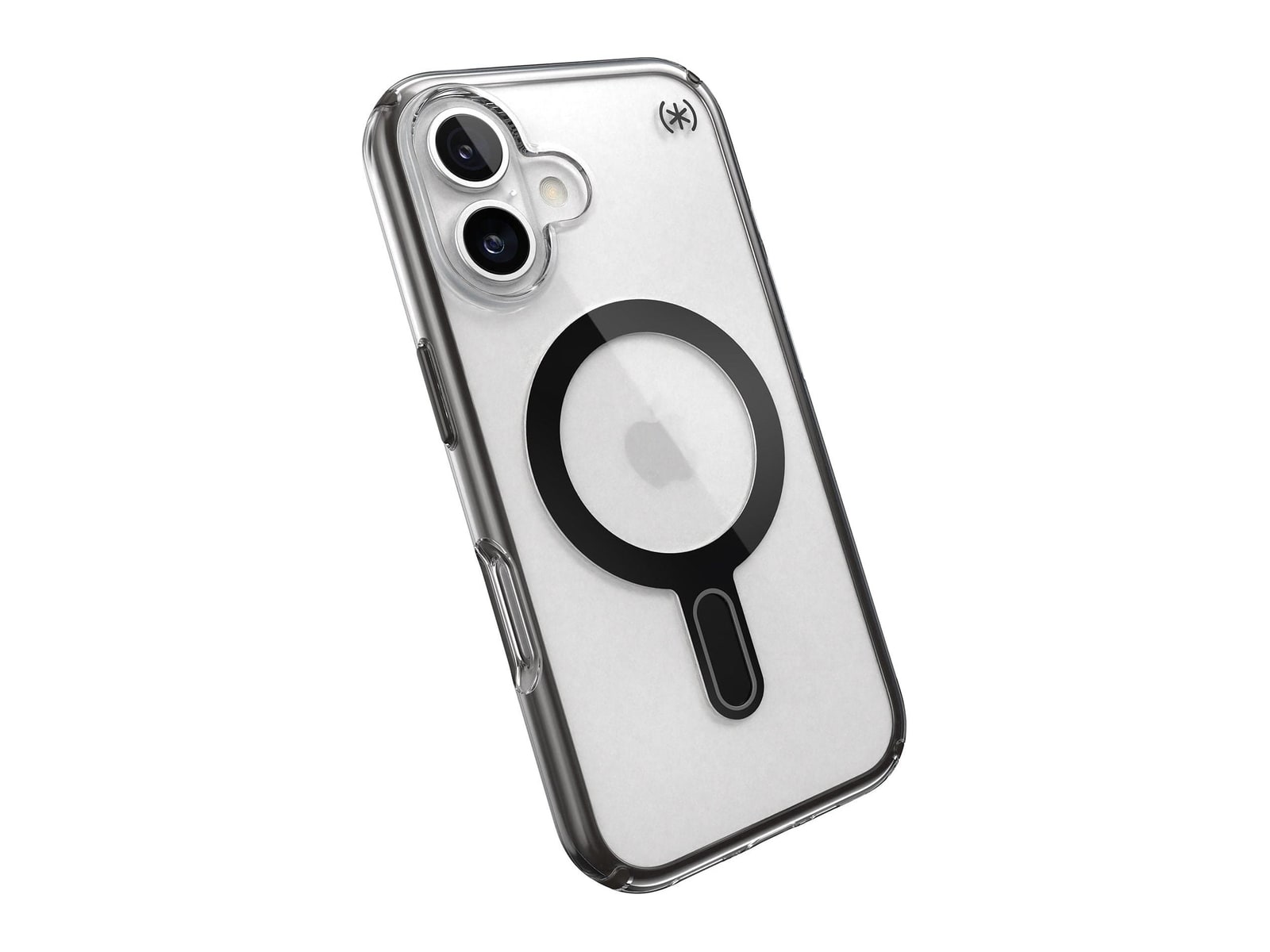 Speck - Presidio Perfect-Clear MagSafe with ClickLock - iPhone 16 - Clear/Frosted Black