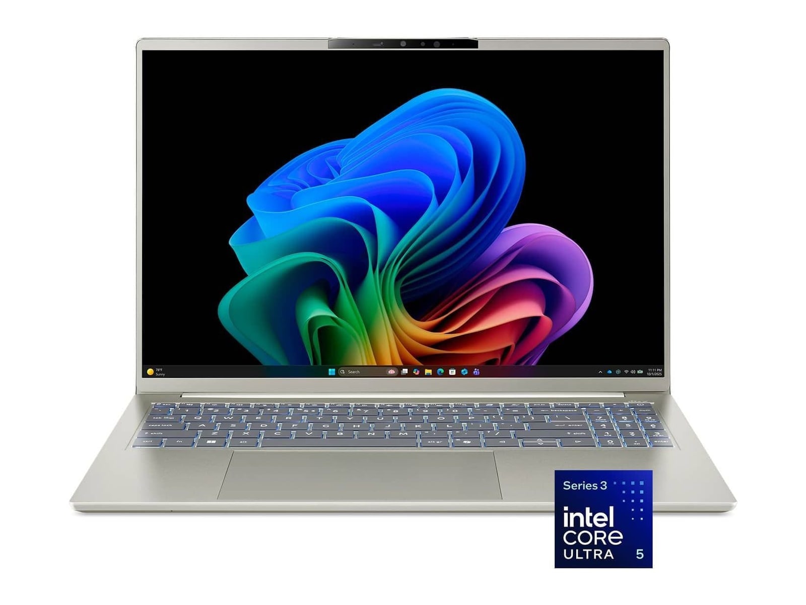 Acer - Swift Go 16 AI SFG16-I71T-51LC 16" - Intel Core Ultra 5 322 chip - 16GB Memory - 512GB SSD - Vapor Silver