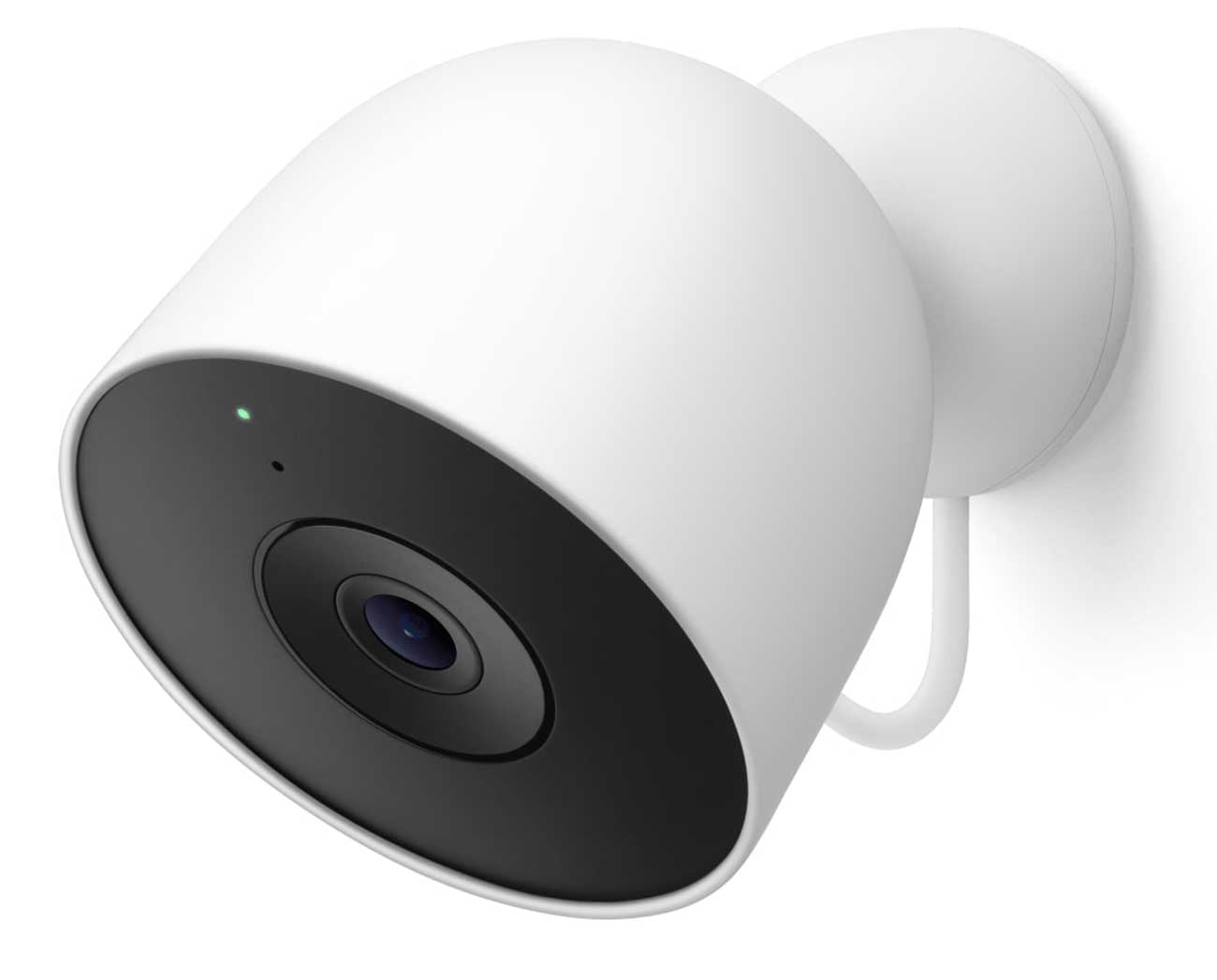 Google - Nest Cam Outdoor Security Camera (2nd Gen) Security Cameras - Snow