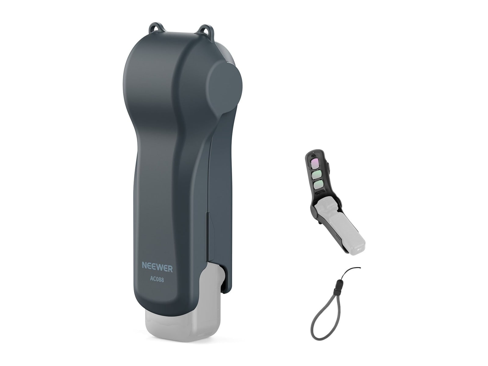 Neewer - AC088 Protective Case for DJI Osmo Pocket 4/3 Camera Accessories - Gray