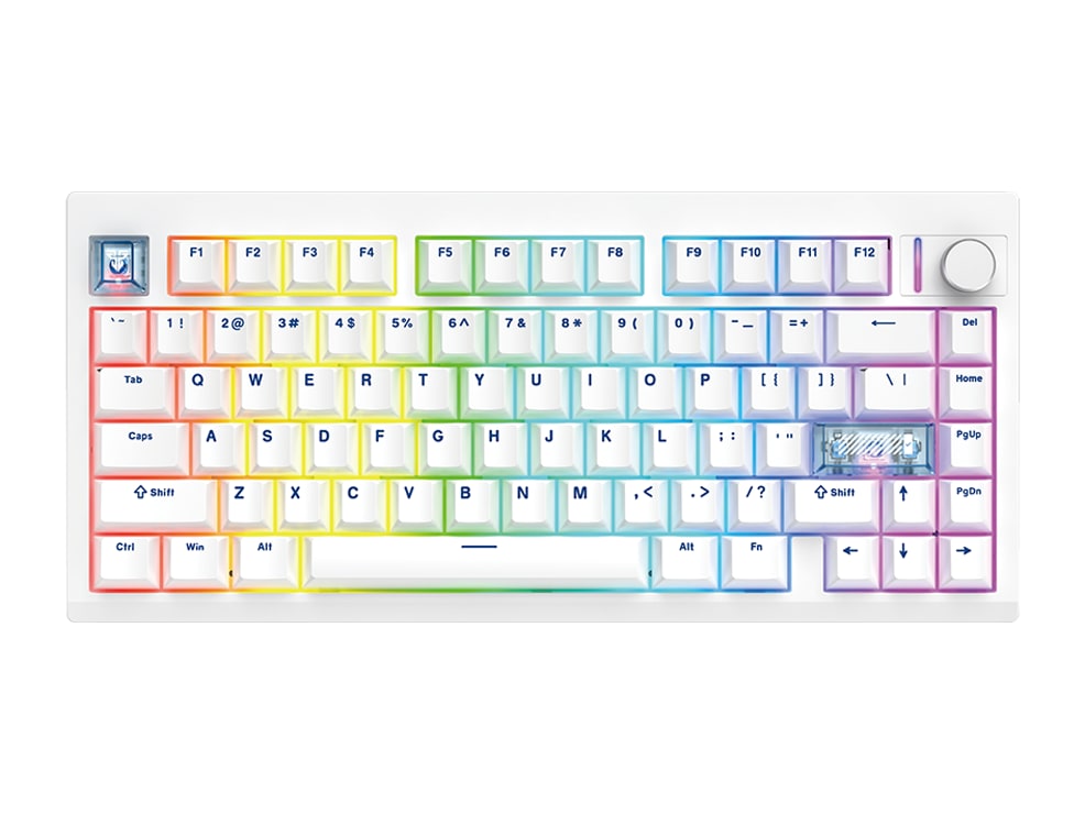 Fantech - MAXFIT8 MK921 Brown Tactile Quiet Mechanical Keyboards - White