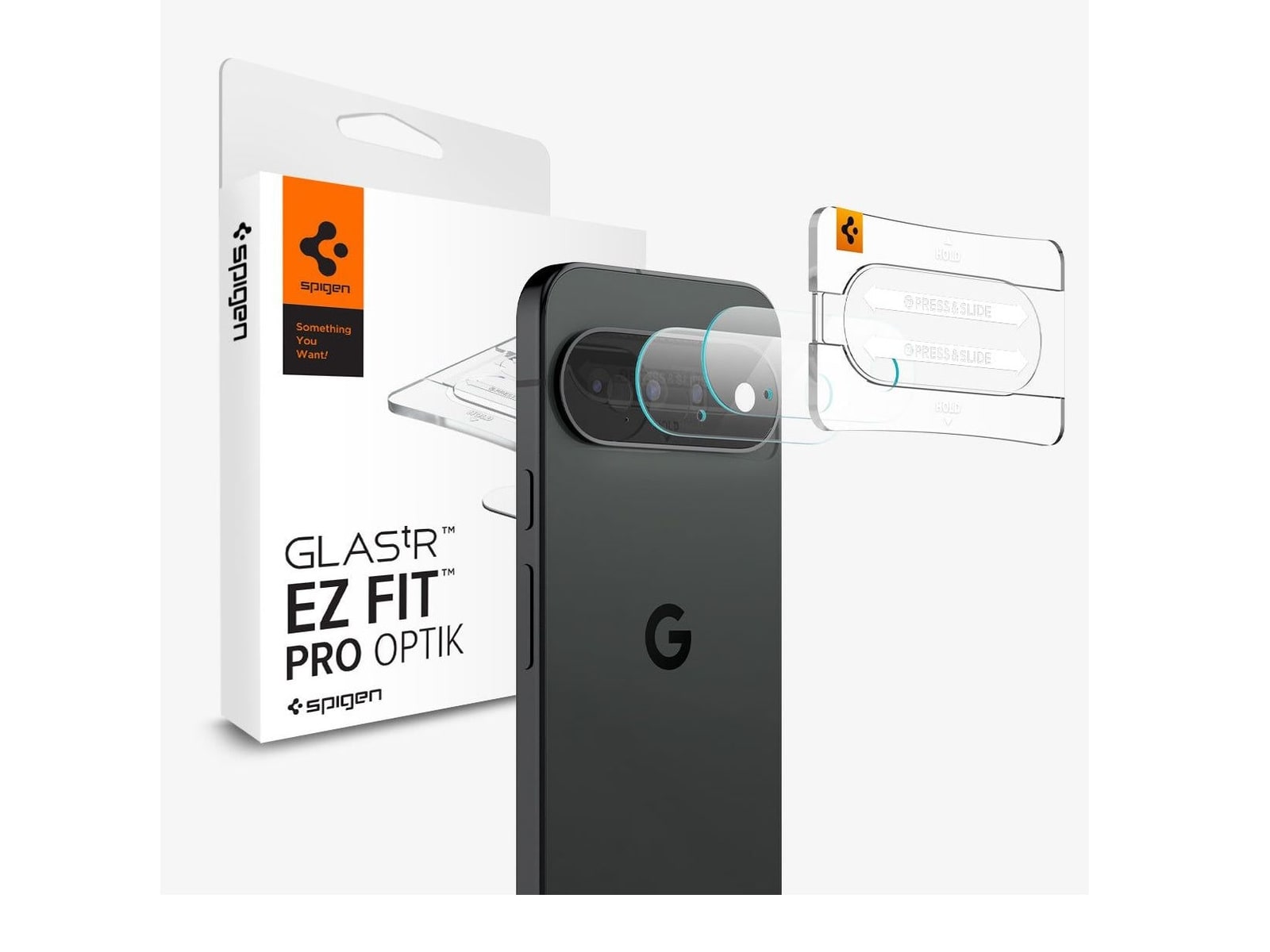 Spigen - Optik EZ Fit Lens Protector - Pixel 11 - Crystal Clear