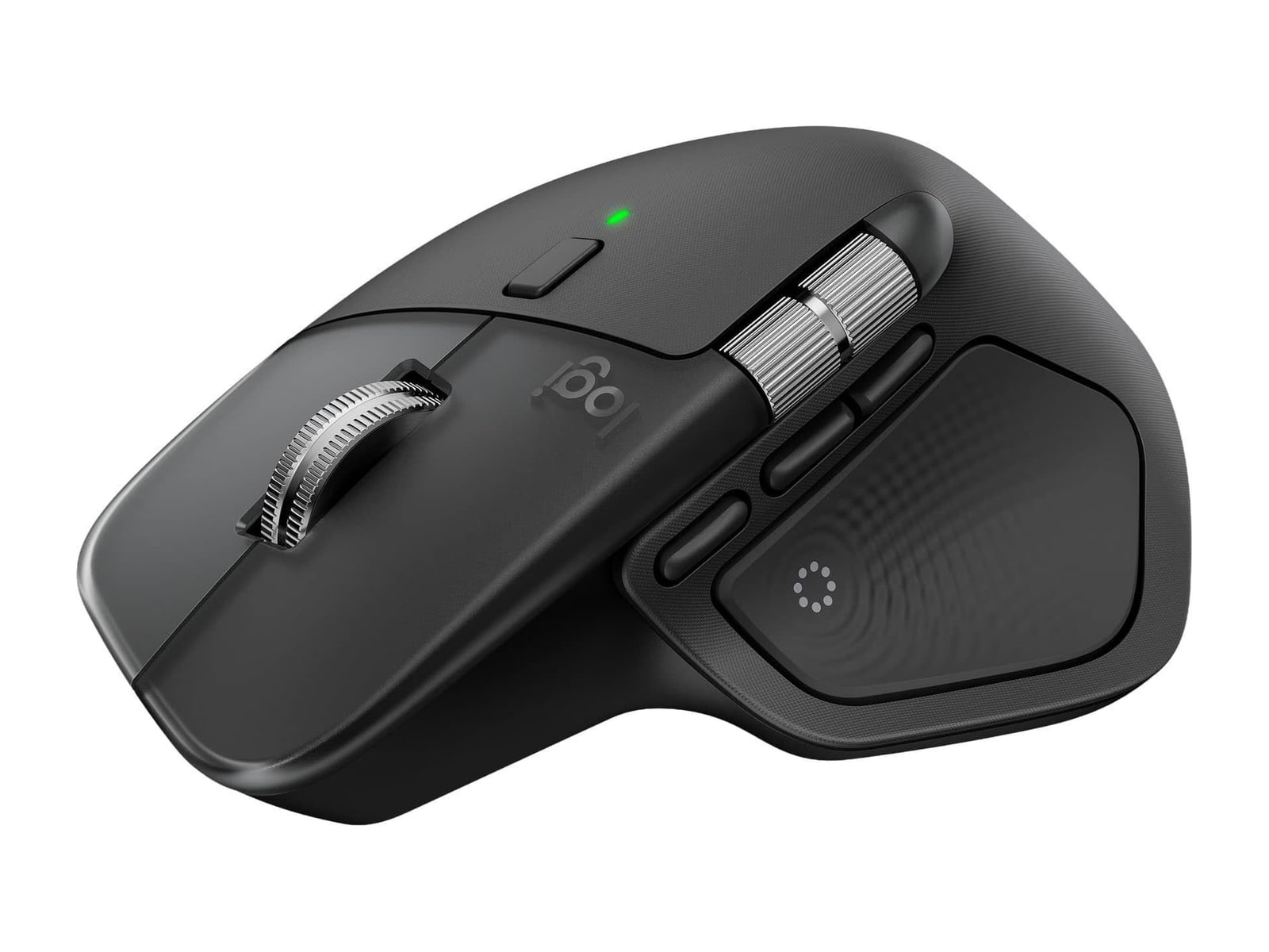 Logitech - MX Master 4 Adobe Edition Wireless Laser Ergonomic Mouse Wireless Mice - Black