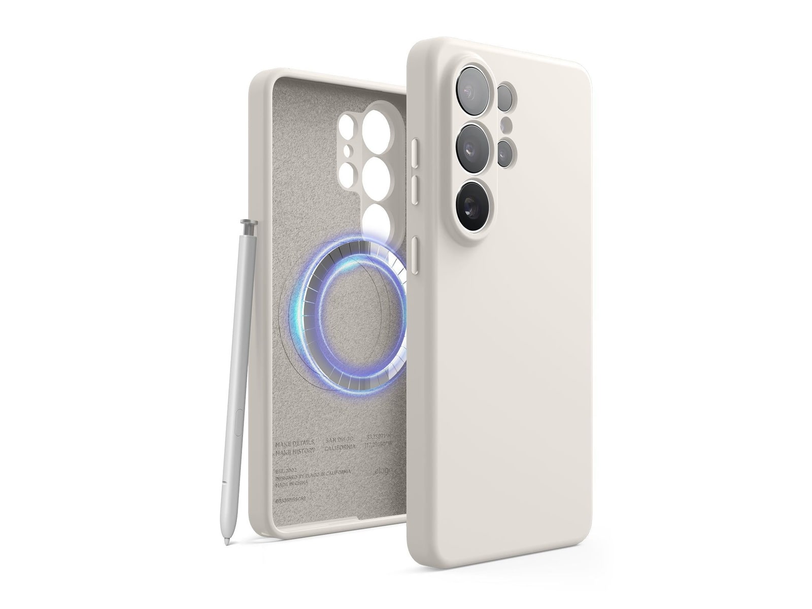 elago - Magnetic Silicone Case - Galaxy S26 Ultra - Stone