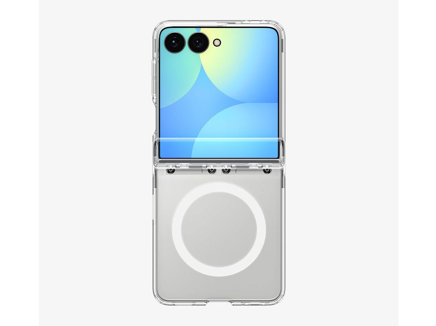 Spigen - Ultra Hybrid Pro (Mag Fit) - Galaxy Z Flip 8 - Clear White
