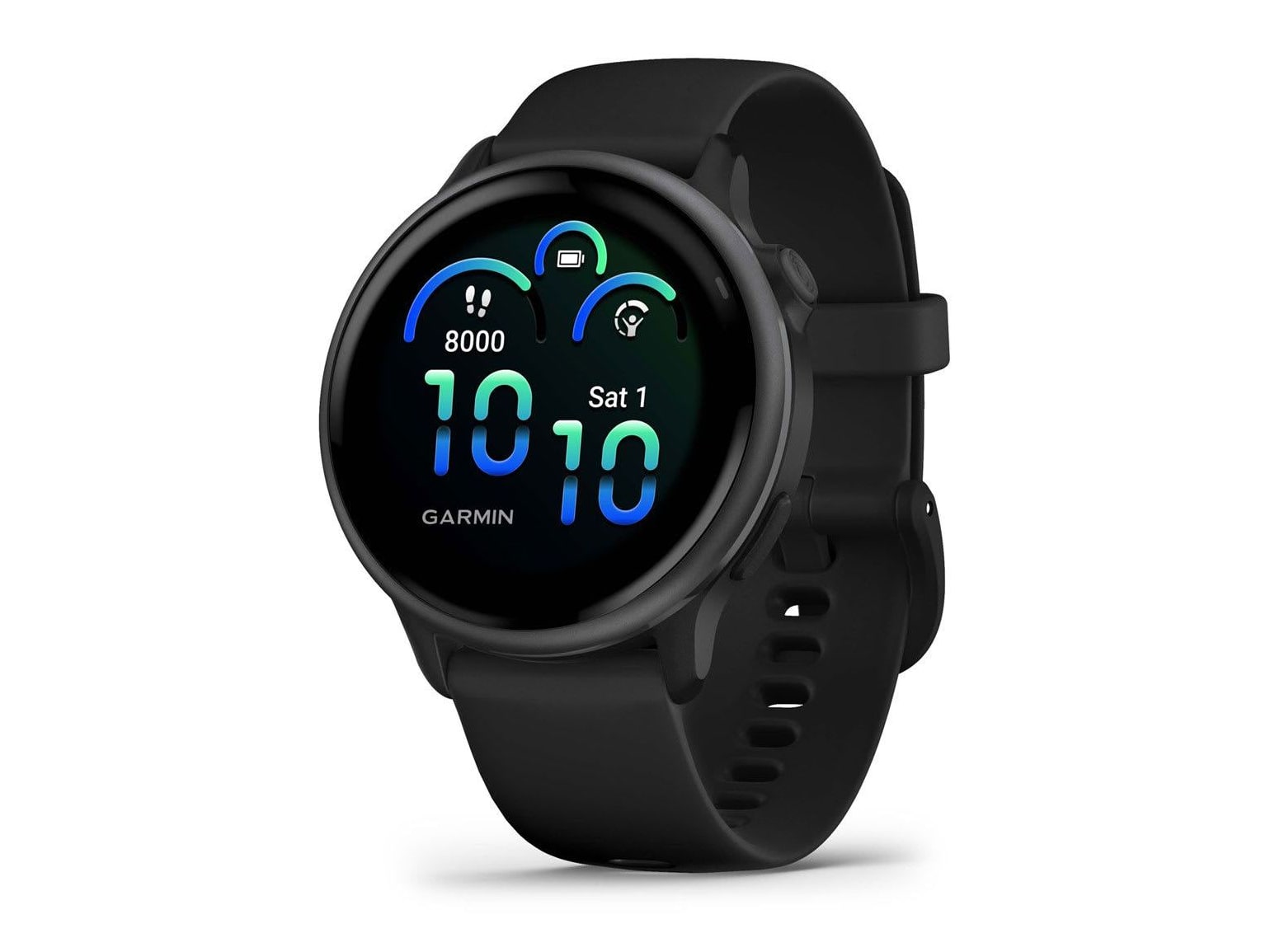 Garmin - vivoactive 6, Slate with Black Band Smart Watches - Gray