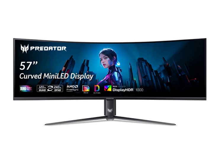 Acer - 57" Predator Z57 DUHD 120Hz Gaming Monitors