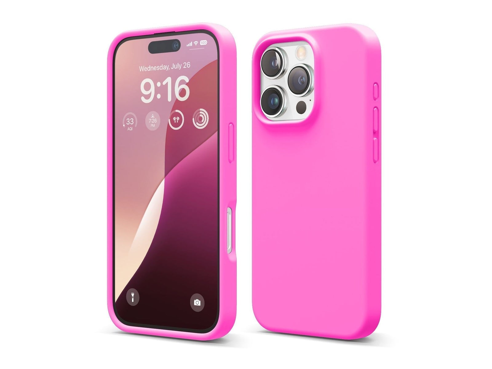 elago - Premium Silicone Case - iPhone 16 Pro - Ice Red