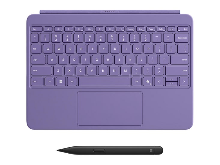 Microsoft - Surface Pro 12 Keyboard with Slim Pen Keyboards - Violet