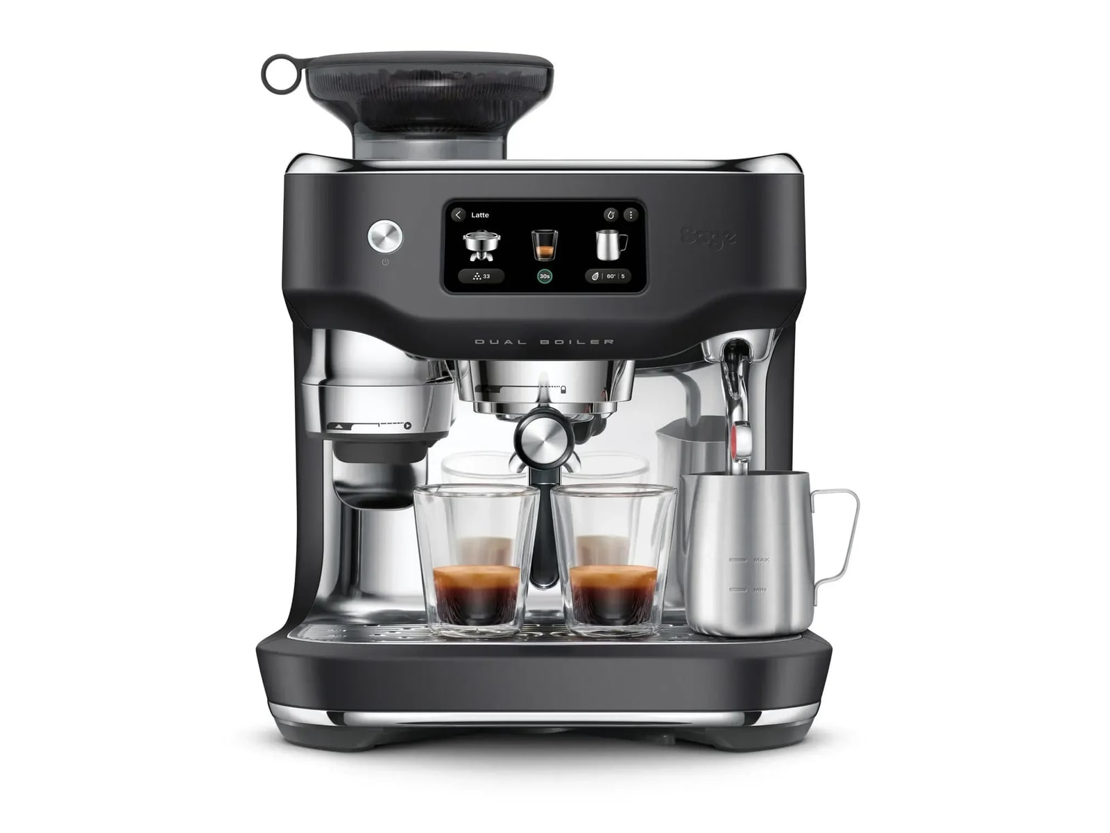 Sage - Oracle Dual Boiler Black Truffle Coffee Makers