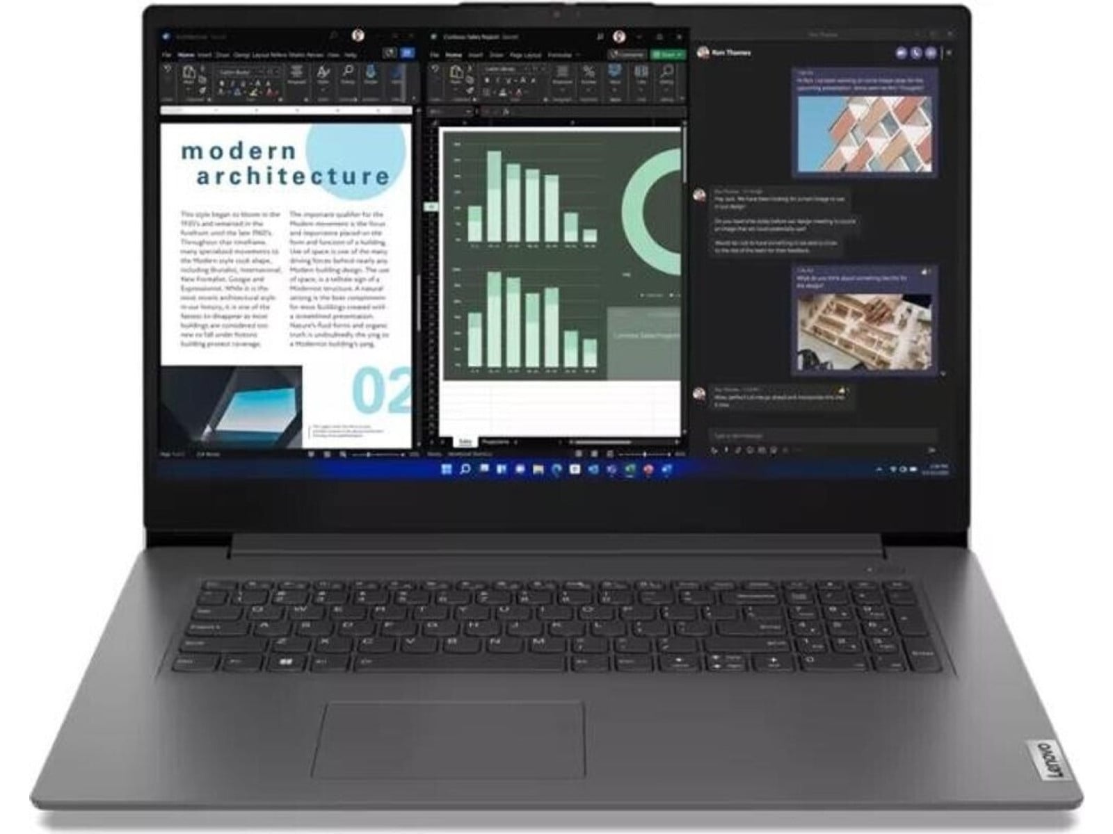 Lenovo - V17 G4 IRU 17.3" - Intel Core i3-1315U chip - 8GB Memory - 512GB SSD - Gray