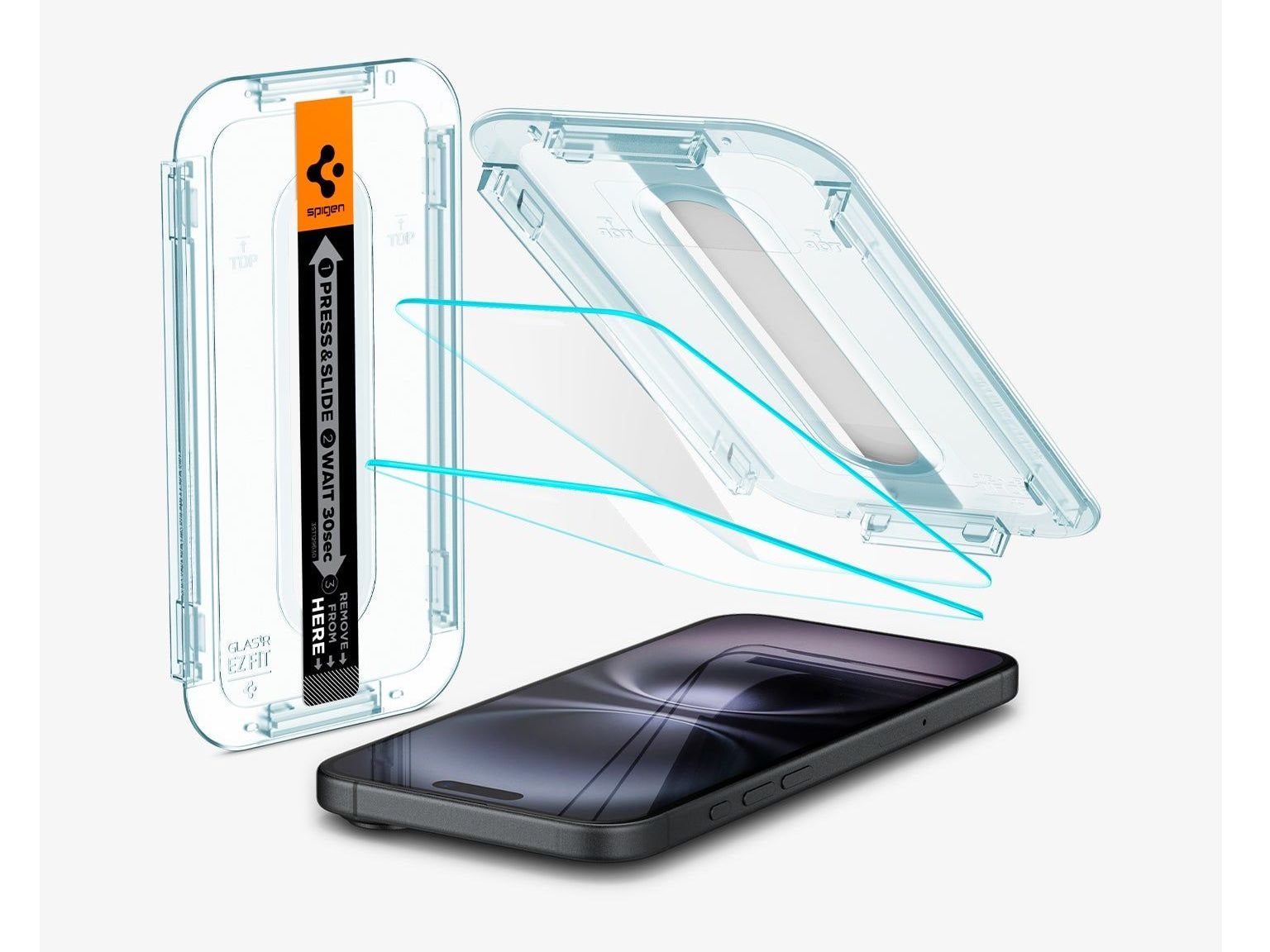Spigen - GLAS.tR EZ Fit | Sensor Protected - iPhone 16 - Clear