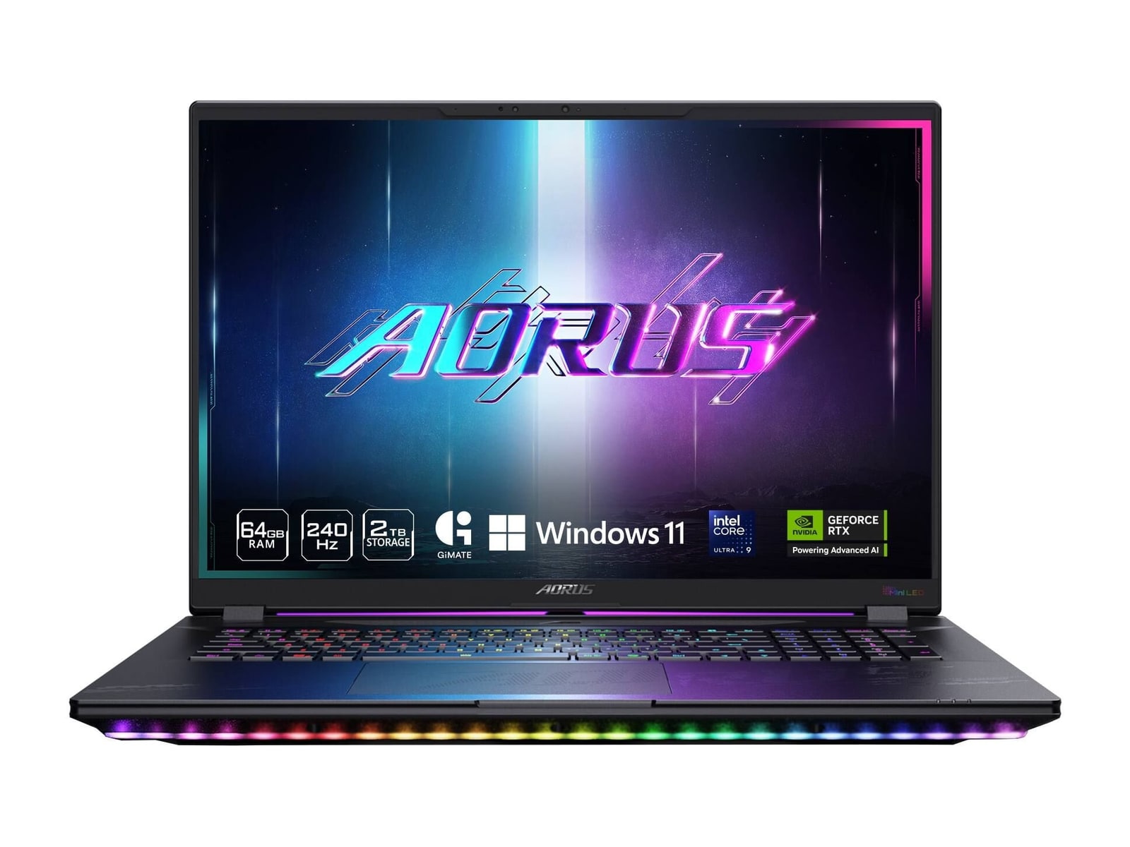 Gigabyte - AORUS MASTER 18 BZHC6USD45SH 18" - Intel Core Ultra 9 275HX chip - 64GB Memory - 2TB SSD - 5-Degree Black