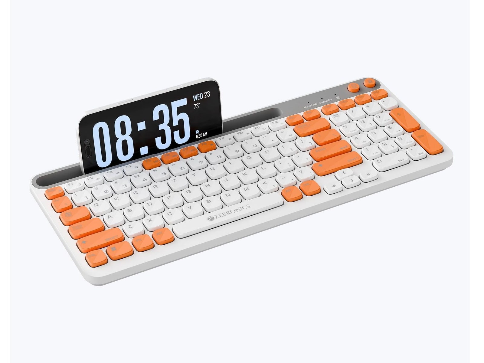 Zebronics - Zeb Keypad X3 Wireless Keyboards - Dawn Orange
