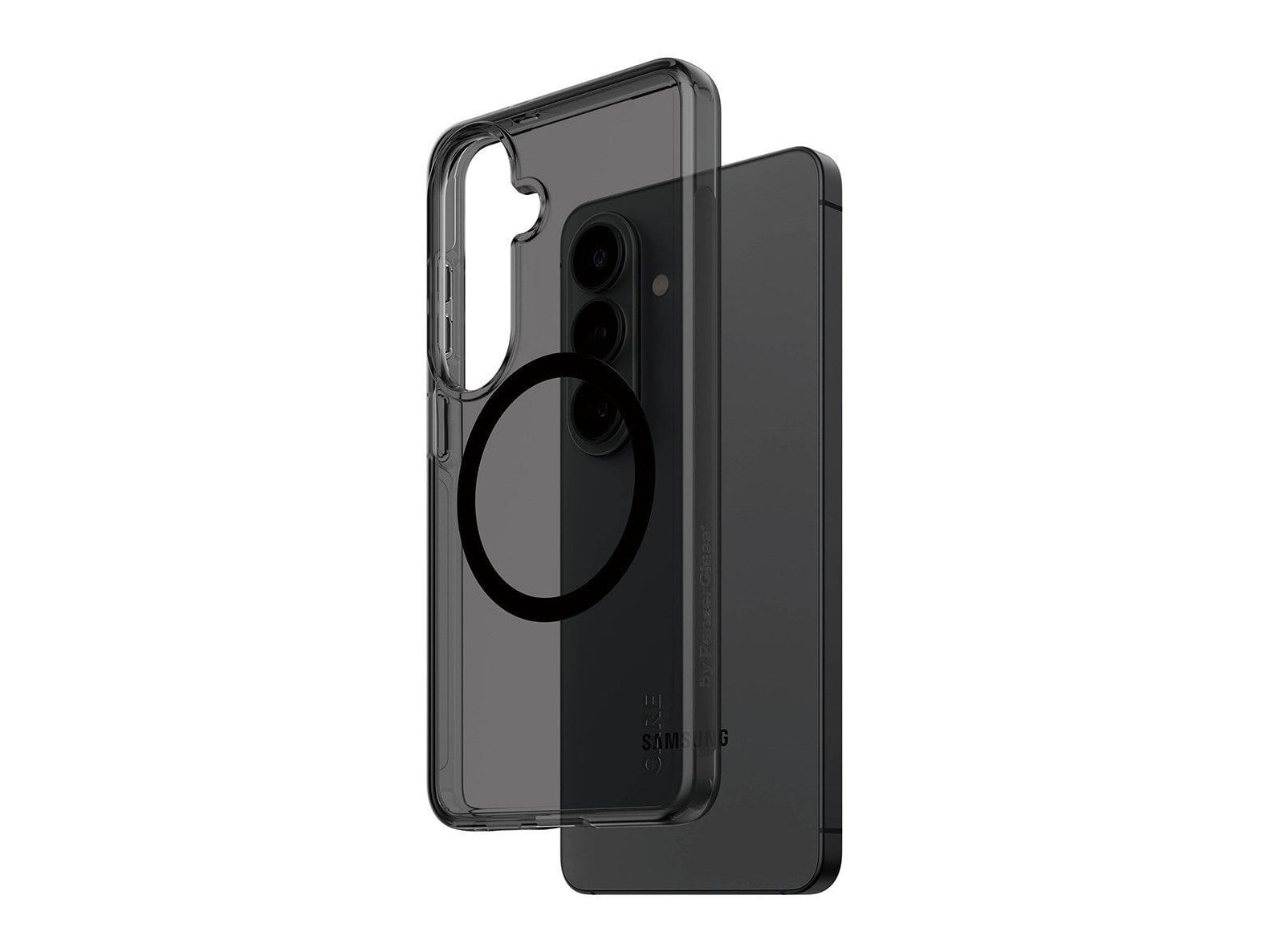 PanzerGlass - CARE Smokey Case w. Black Qi Samsung Galaxy S26