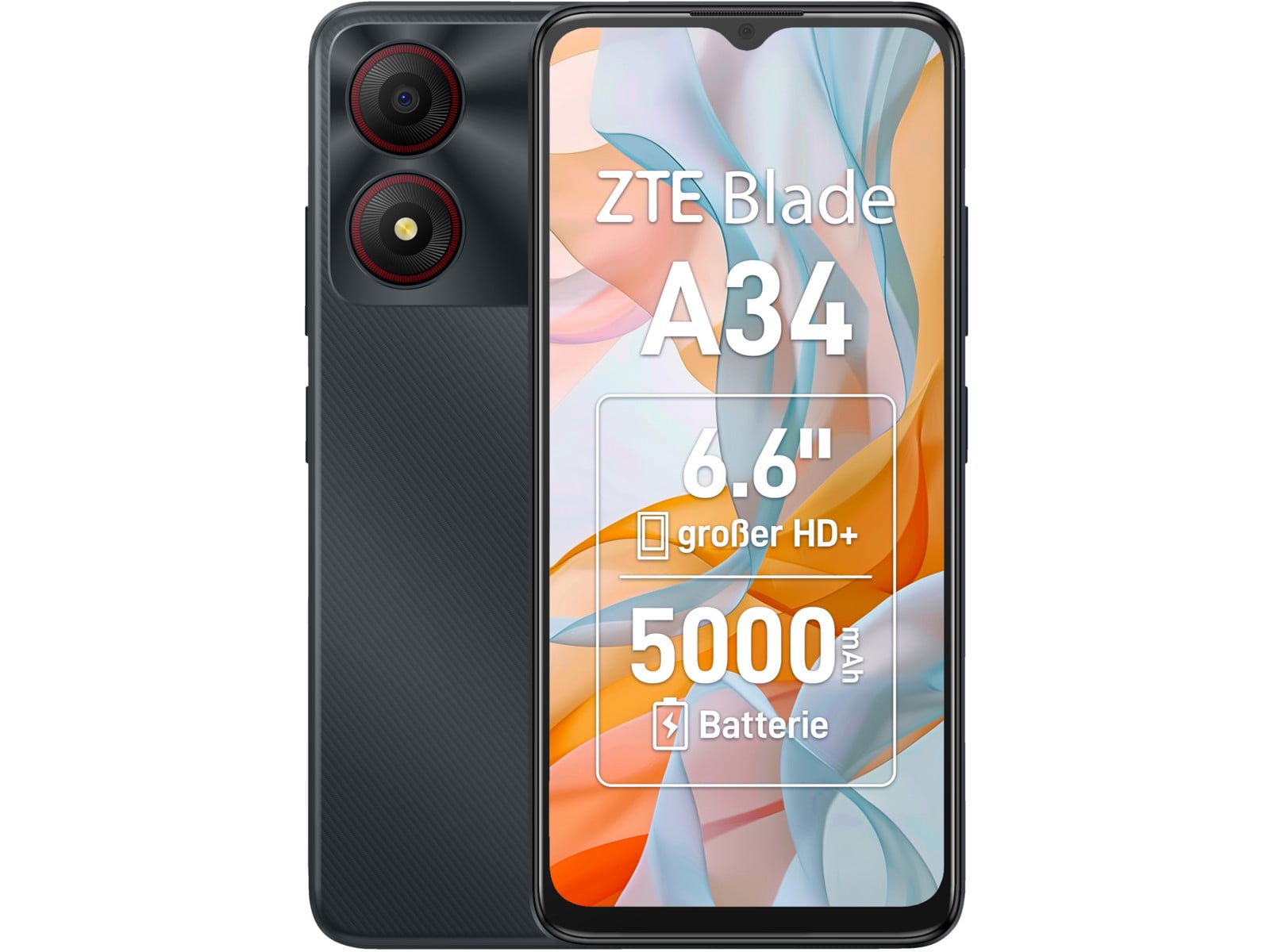 ZTE - Blade A34 4G LTE 64GB - Gray