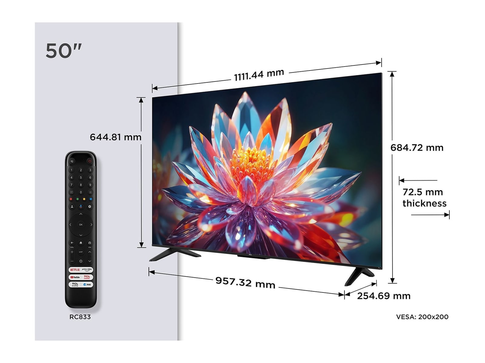 TCL - 50T6C QLED TVs (EU)