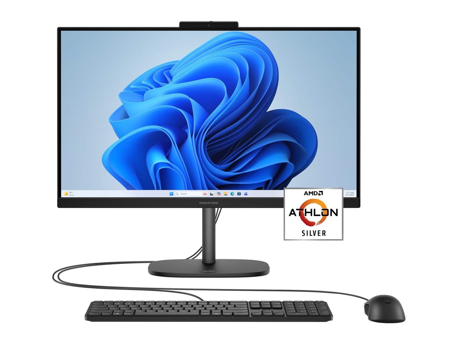 HP - OmniStudio 24-cv0014 23.8" - AMD Athlon chip - 8GB Memory - 256GB SSD - Jet Black