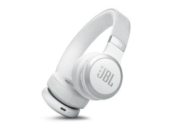 JBL - Live 670NC Bluetooth On-Ear Headphones - White