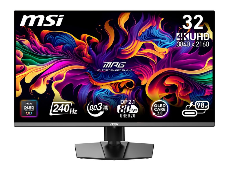 MSI - 31.5" MPG 322URXDE 4K UHD 240Hz OLED Monitors