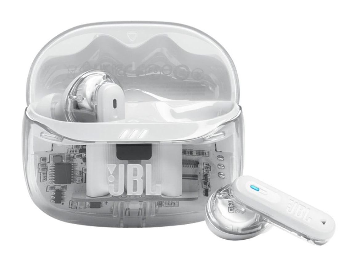 JBL - Tune Beam 2 True Wireless Earbuds - Transparent