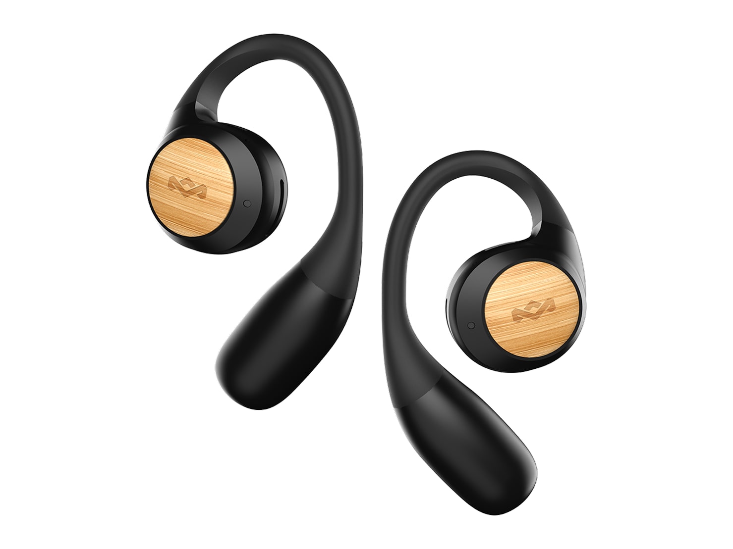 House of Marley - Liberate Open-Ear True Wireless Earbuds Bluetooth 5.3 True Wireless Earbuds - Signature Black