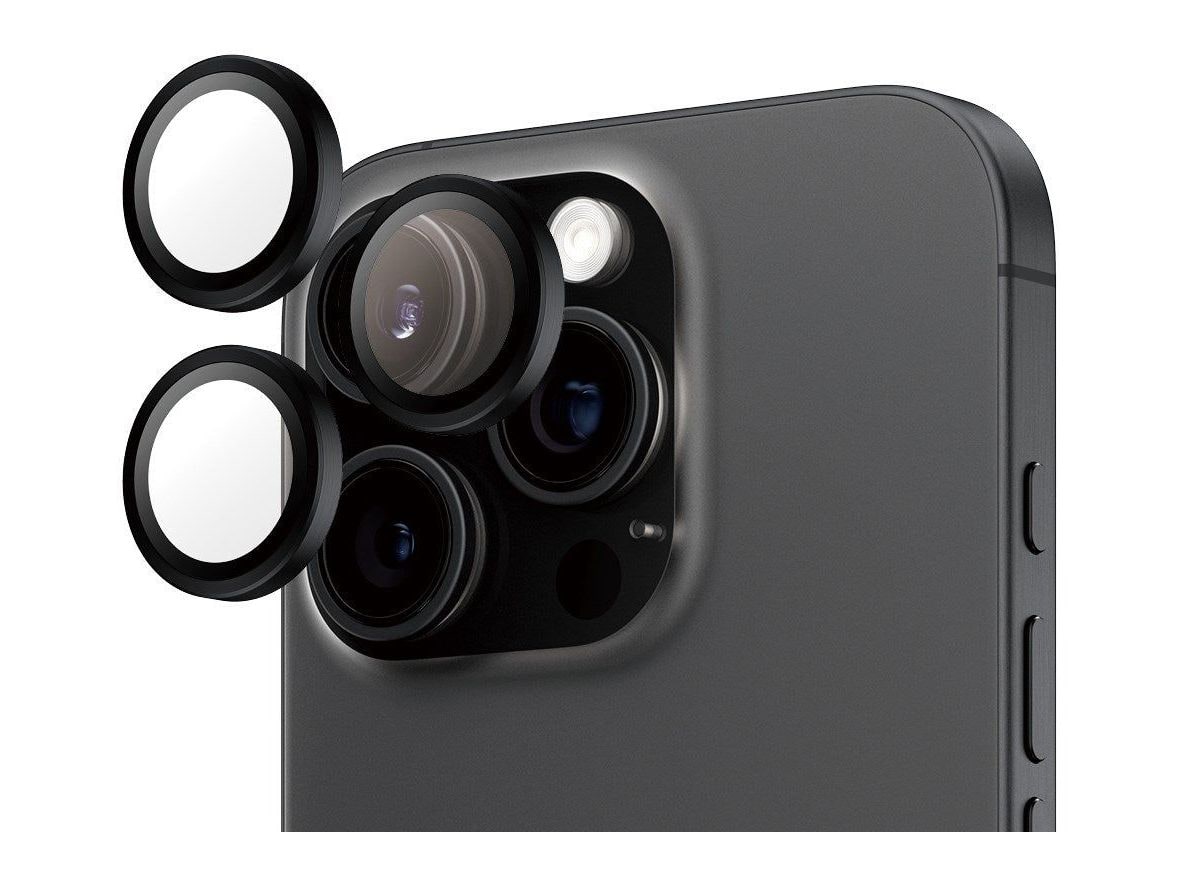 PanzerGlass - Hoops Camera Lens Protector Black iPhone 16 Pro