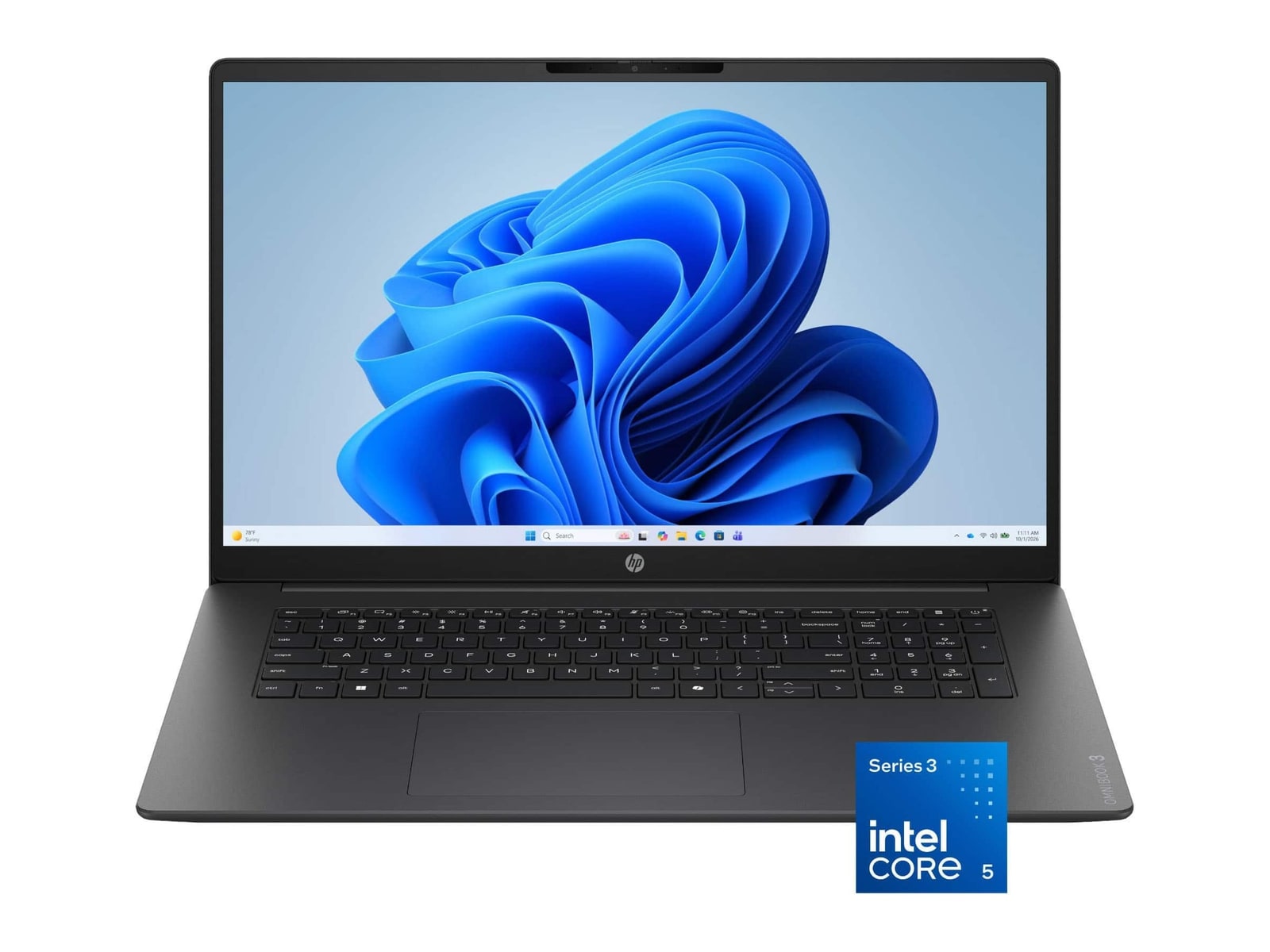 HP - OmniBook 3 17-dg0005dx 17.3" - Intel Core 5 320 chip - 8GB Memory - 512GB SSD - Mica Silver