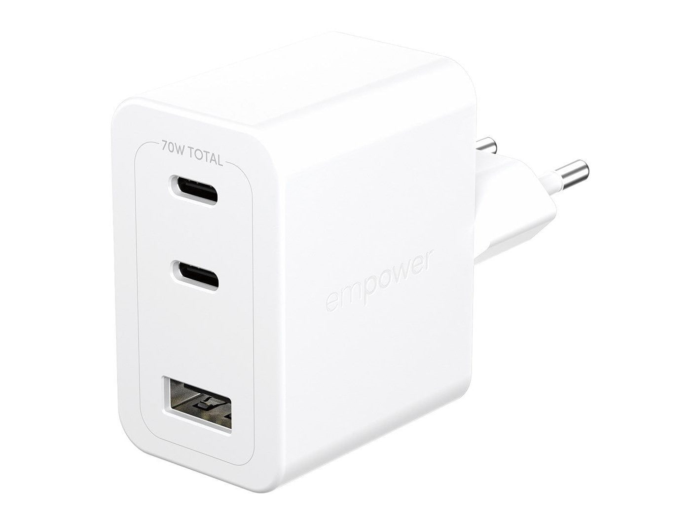 PanzerGlass - empower Turbo 70W Charger Silver White Wall Chargers