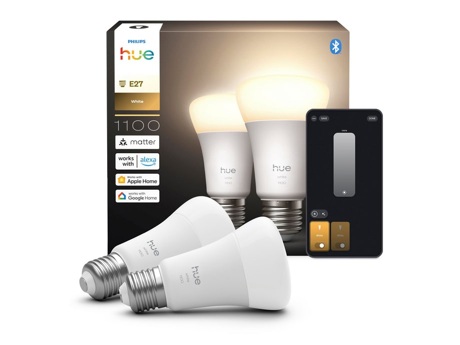 Philips Hue - White A60 E27 1100 lm 2 Smart Lighting - White