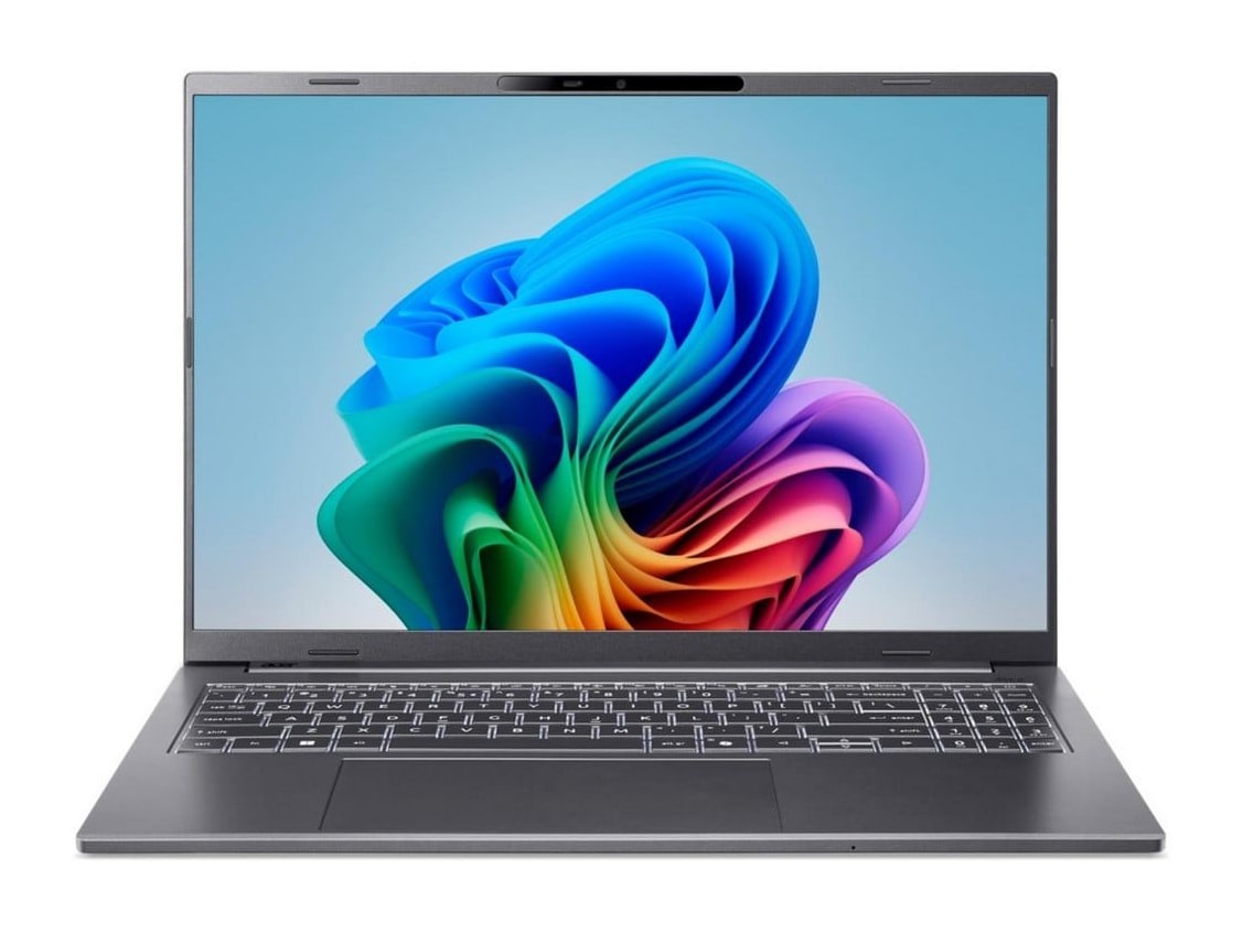 Acer - Aspire 16 AI A16-11M-X8E6 16" - Snapdragon X1-26-100 chip - 16GB Memory - 512GB SSD - Gray