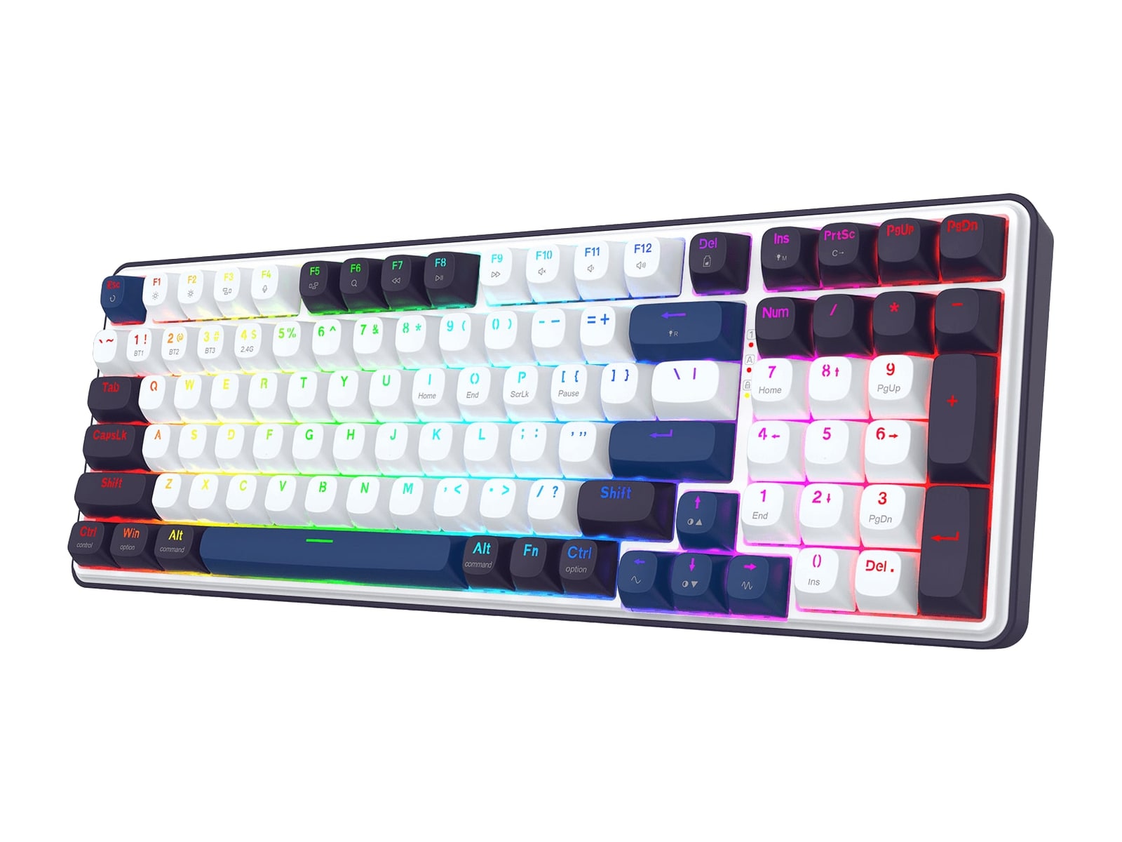 Redragon - FAYE K744 PRO Keyboards - White & Blue