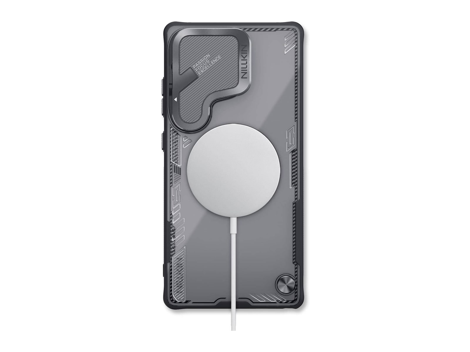 Nillkin - MagSafe Compatible Iceblade CamProp Case - Galaxy S25 Ultra - Black