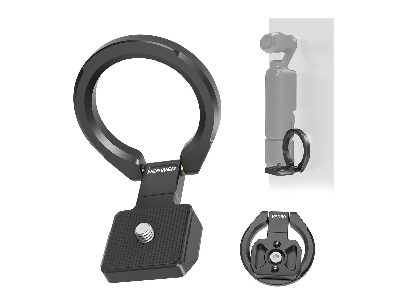 Neewer - PA160 Magnetic Mount Stand Compatible with DJI Osmo Pocket 3 Camera Accessories