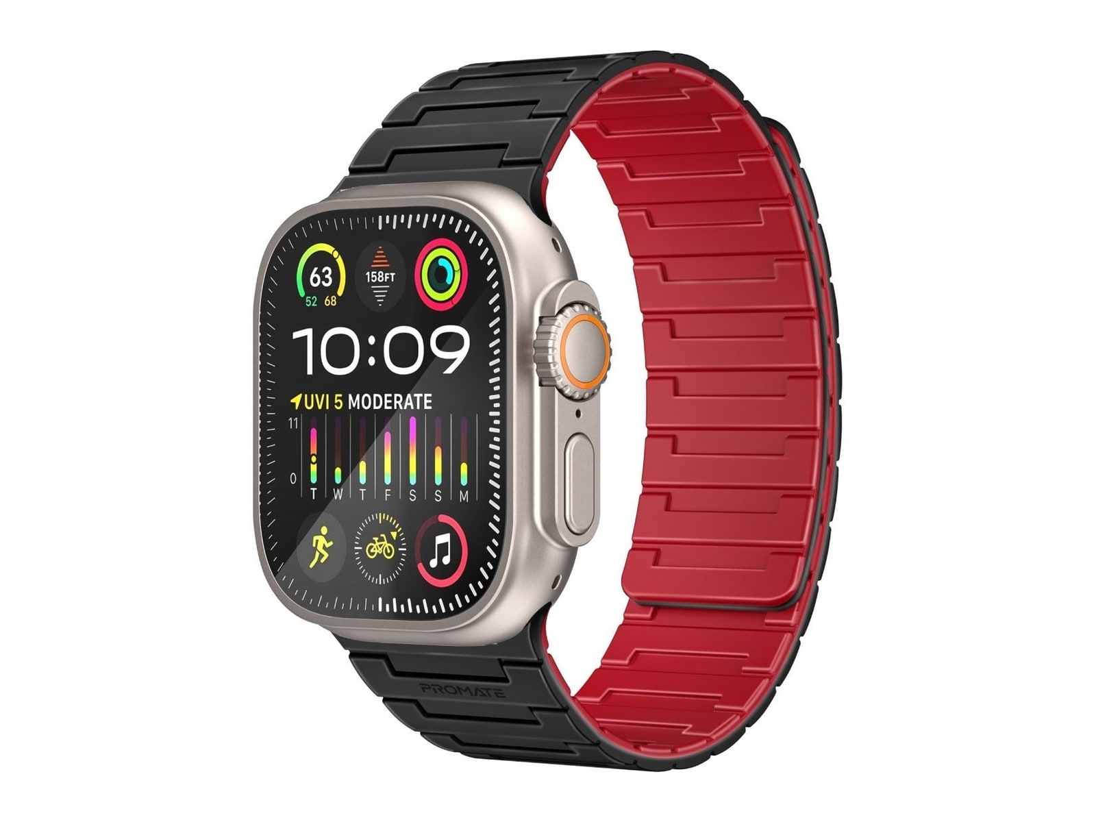 Promate - MagBand-MS Watch Bands - Black