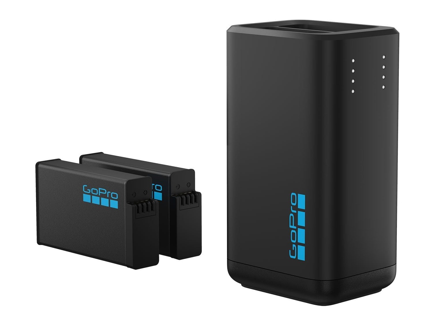 GoPro - MAX2 Dual Battery Charger with 2 Enduro Batteries Camera Accessories - Black