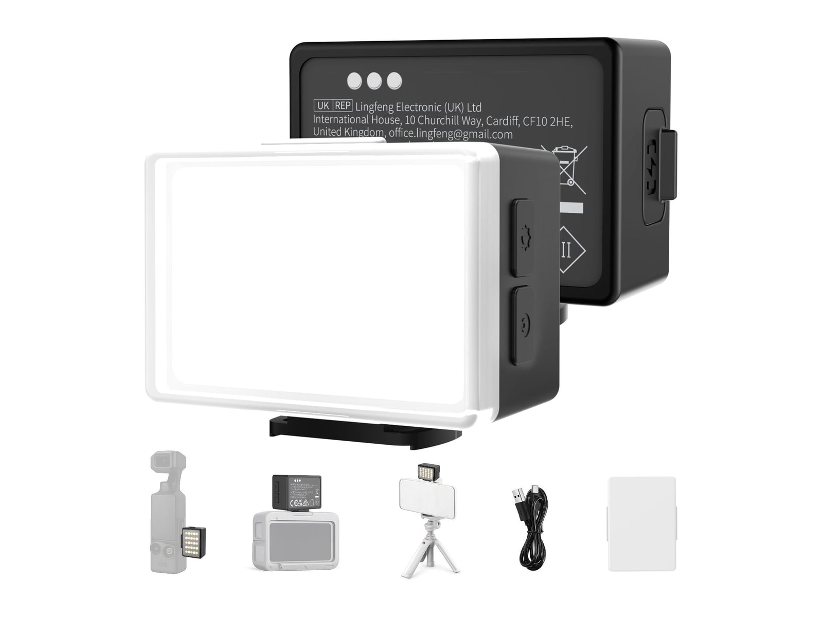 Neewer - BASICS M27 Magnetic Mini Cube Light Camera Accessories