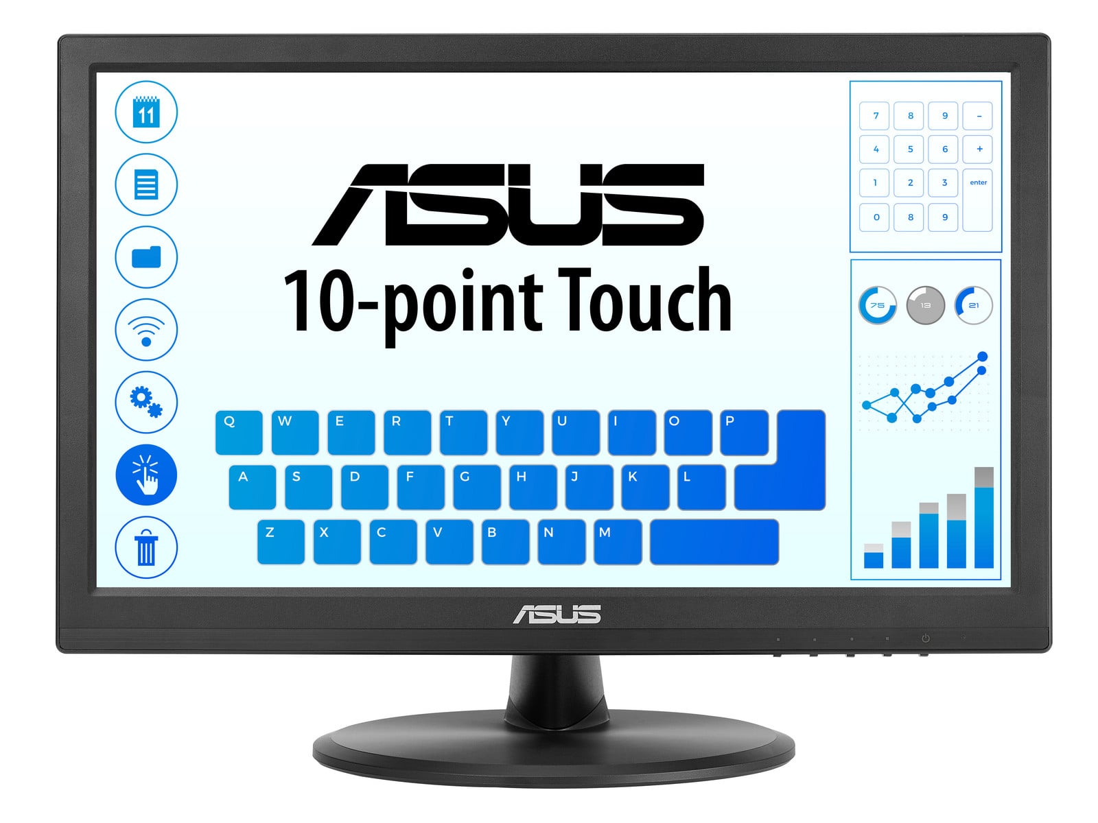 ASUS - 15.6" Touch VT169HE Full HD 60Hz Touch Screen Monitors