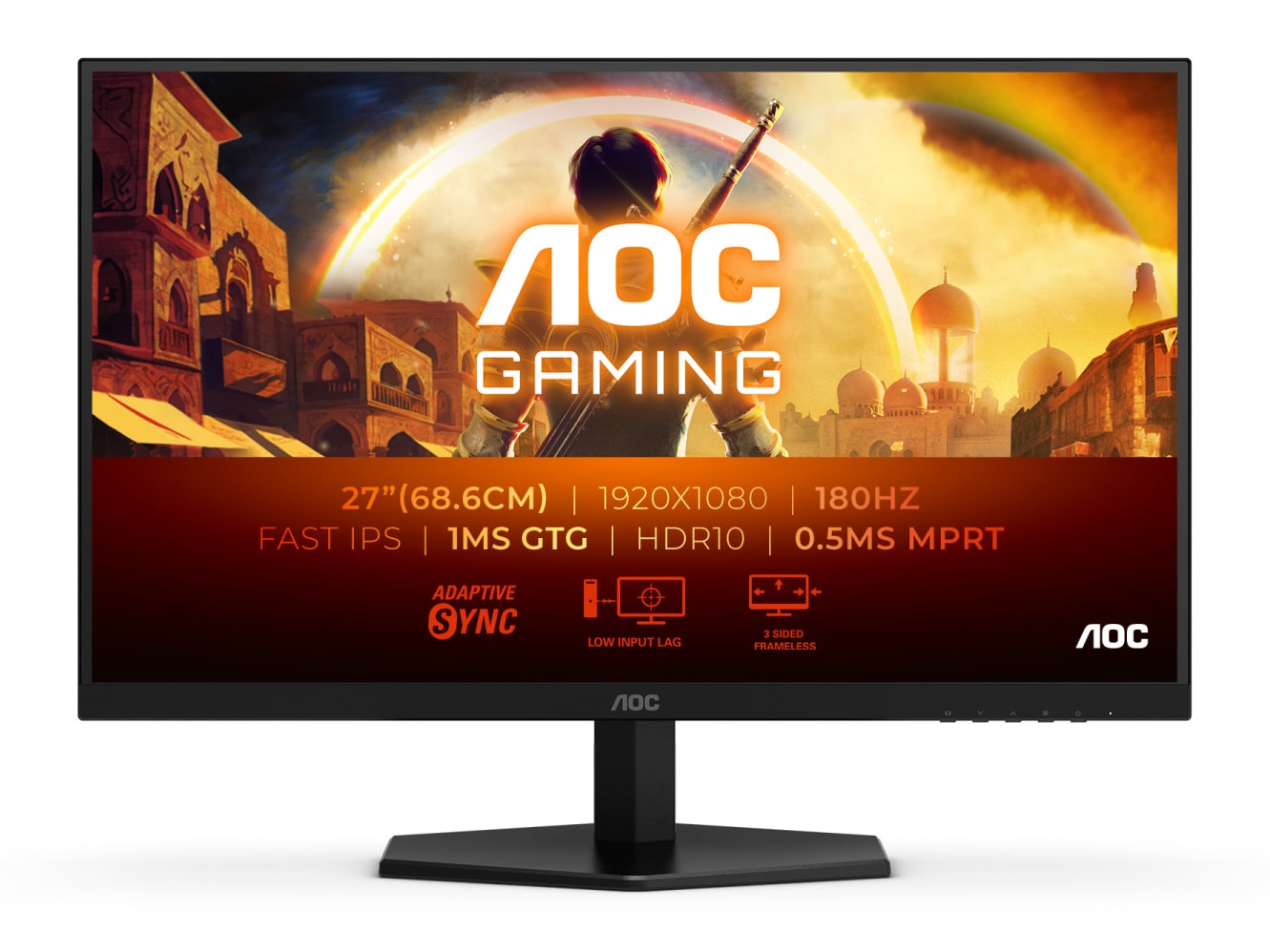 AOC - 27" 27G42E Full HD 180Hz Gaming Monitors (EU)
