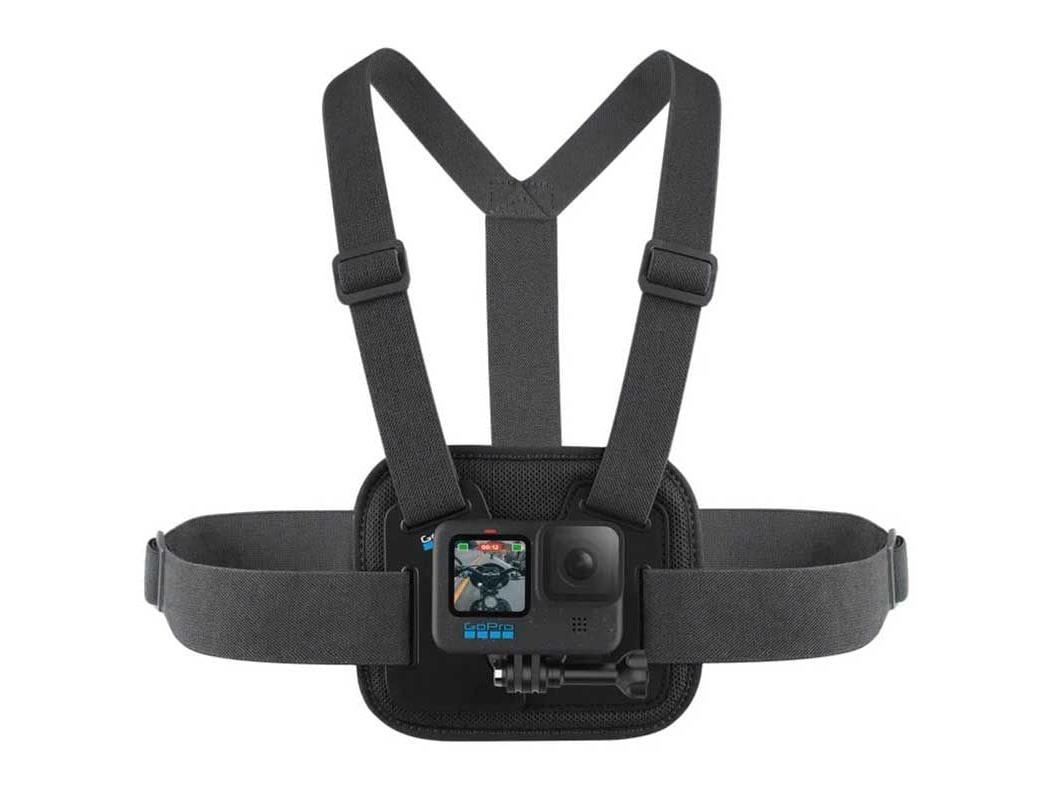 GoPro - Chesty Performance Chest Mount Camera Accessories - Black